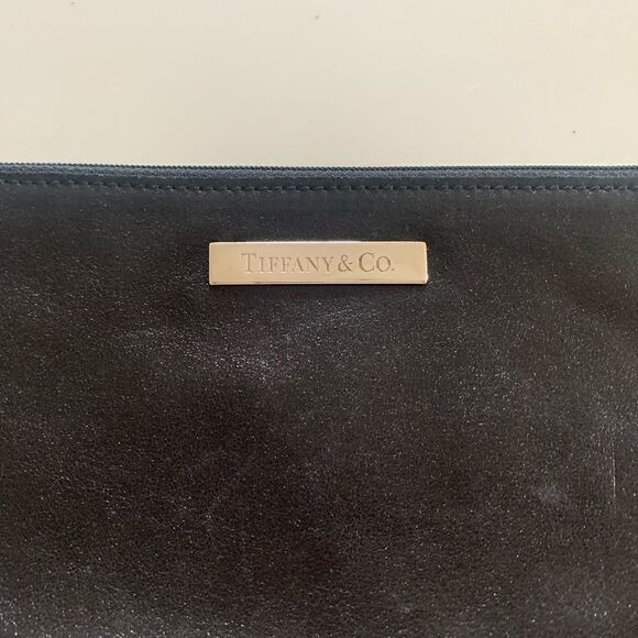 Tiffany & Co Black Leather Pouch/Clutch - Picture 3 of 9